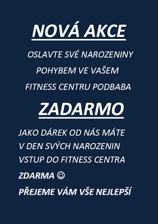 Akce měsíce pro Fitness Podbaba